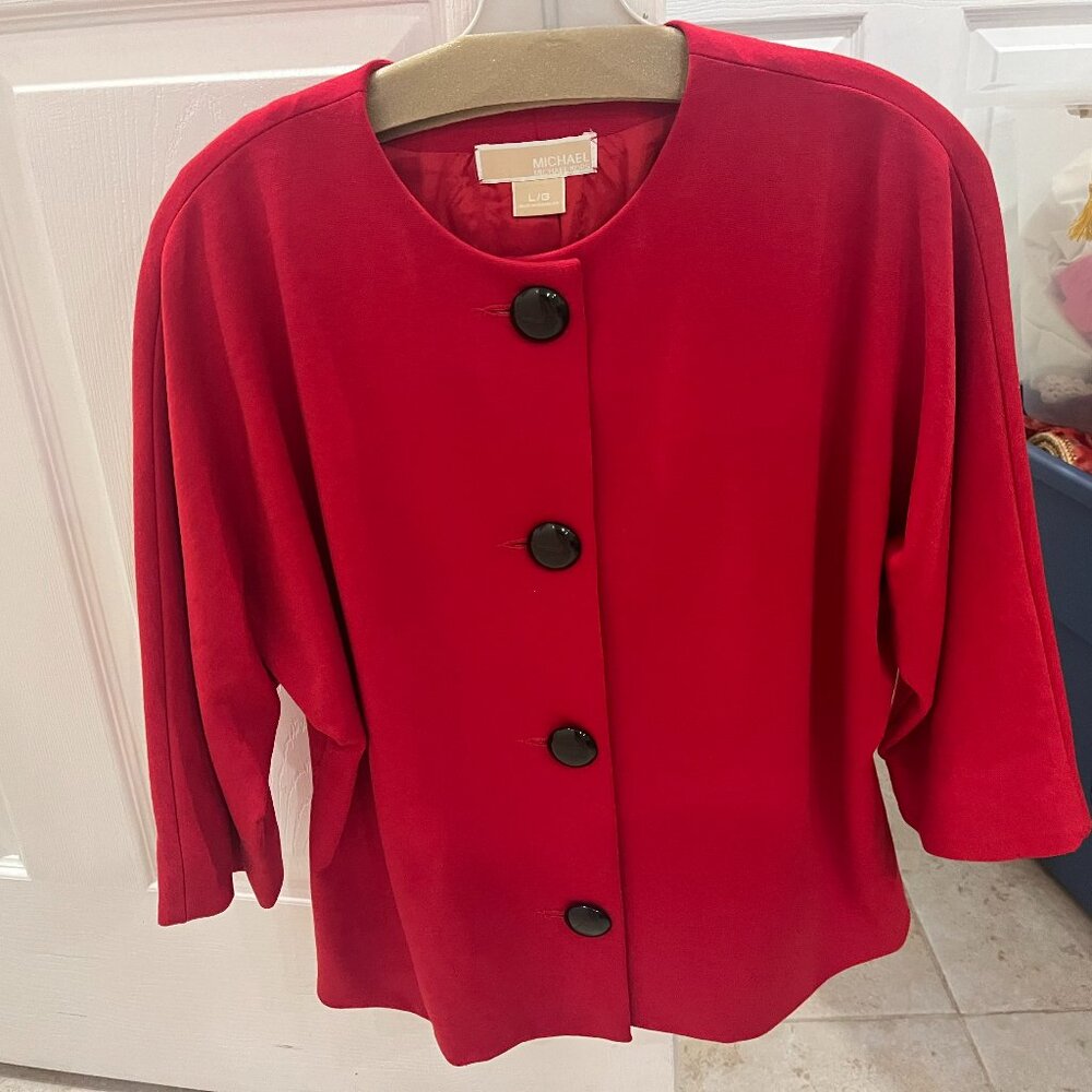 Michael Kors Red Jacket Size L